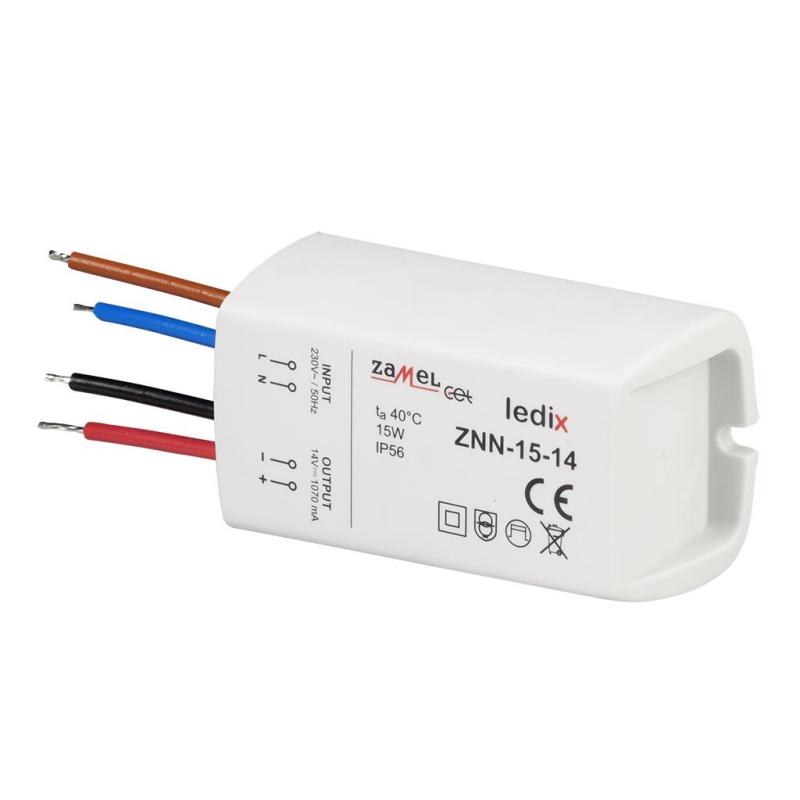 Zasilacz LED natynkowy 15W 14V DC - ZNN-15-14