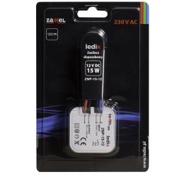 Zasilacz LED dopuszkowy 15W 12V DC - ZNP-15-12 Zamel