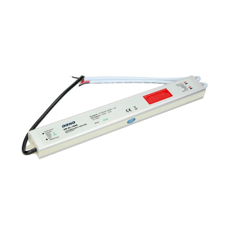Zasilacz LED płaski 150W 12V DC IP67 - OR-ZL-1608