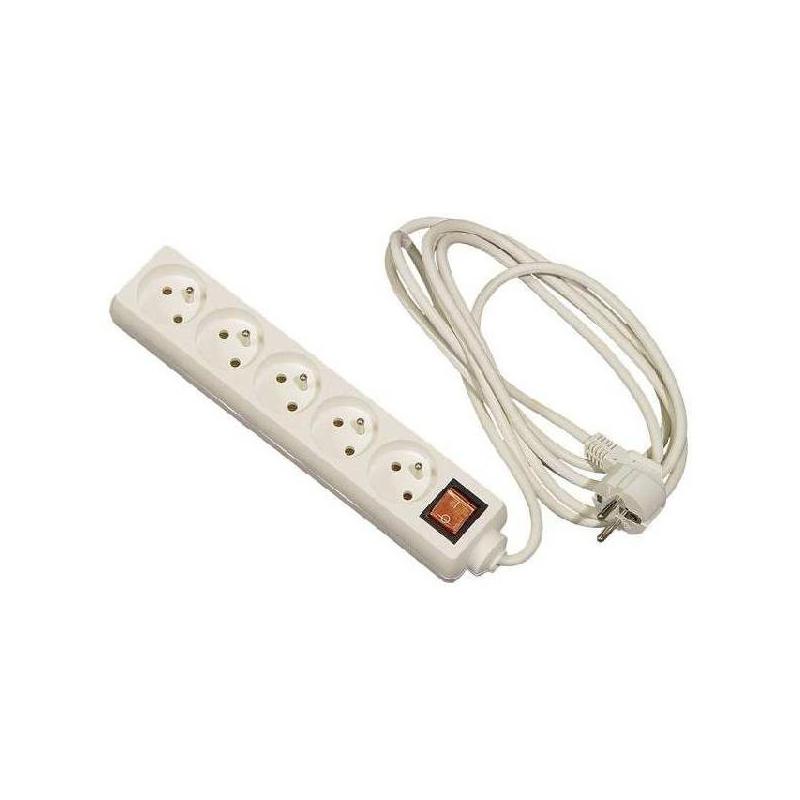 Przedłużacz 5x3m+0 z wyłącznikiem