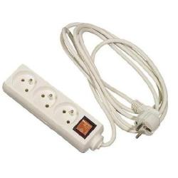 Przedłużacz 3x3m+0 z wyłącznikiem Elgotech