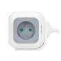 Przedłużacz 4 krotny 2P+Z, ładowarka 2xUSB OR-AE-13144 szaro-biały