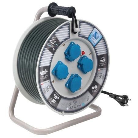 Przedłużacz na bębnie 4xGZ16A 3x2,5 40m guma Pawbol