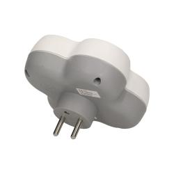 Rozgałęźnik 3x2P+Z z wyłącznikiem OR-AE-1378 Orno