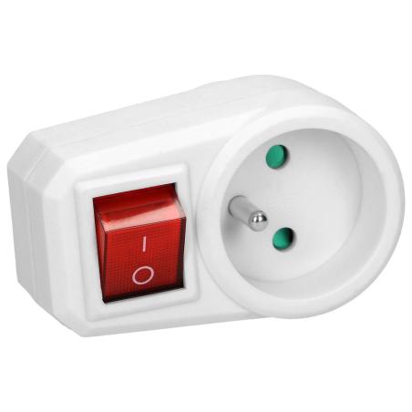 Rozgałęźnik 2P+Z z wyłącznikiem OR-AE-13188 Orno