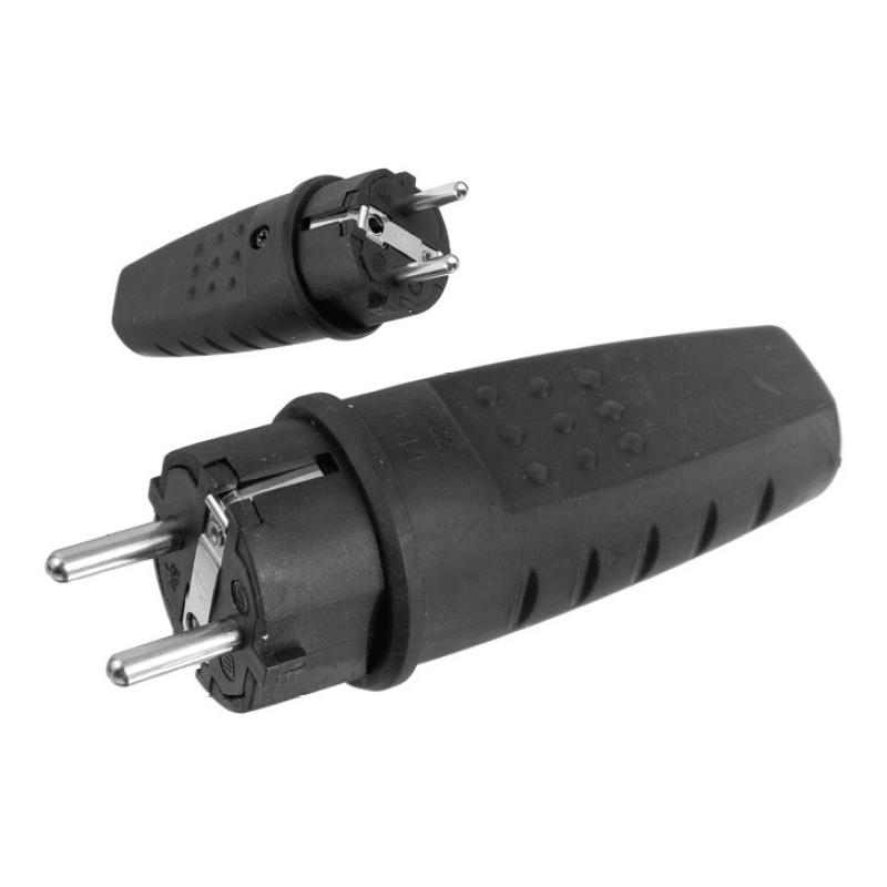 Wtyczka gumowa przenośna UNI-SCHUKO D.3158L 250V