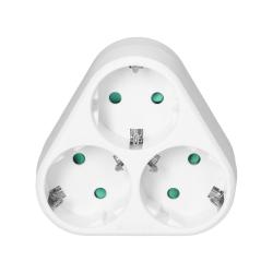 Rozgałęźnik 3x2P+Z z wyłącznikiem OR-AE-1378(GS) schuko