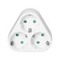 Rozgałęźnik 3x2P+Z z wyłącznikiem OR-AE-1378(GS) schuko