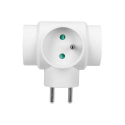 Rozgałęźnik 3x2P+Z biały OR-AE-13184 Orno