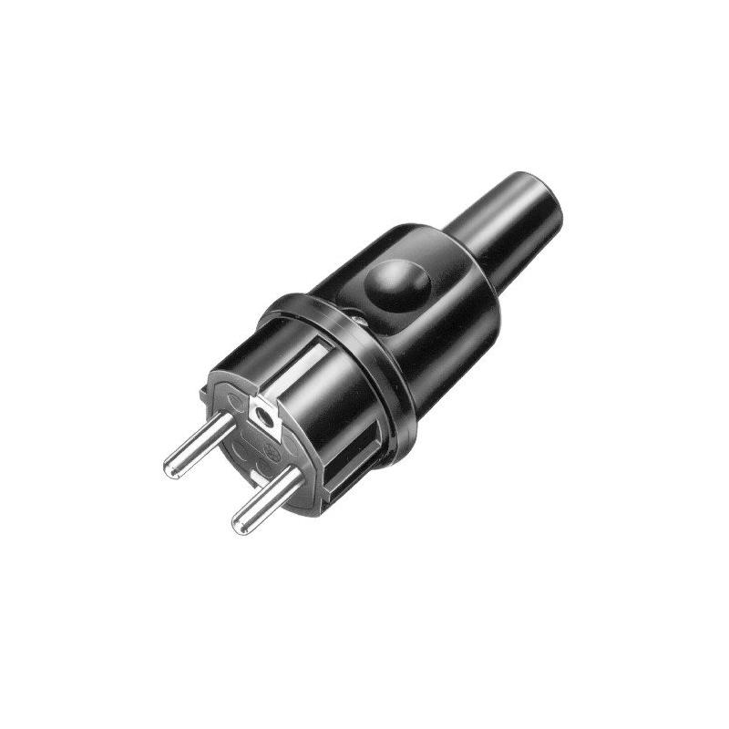 Wtyczka gumowa 16A Uni-Schuko IP44