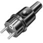 Wtyczka gumowa 16A Uni-Schuko IP44