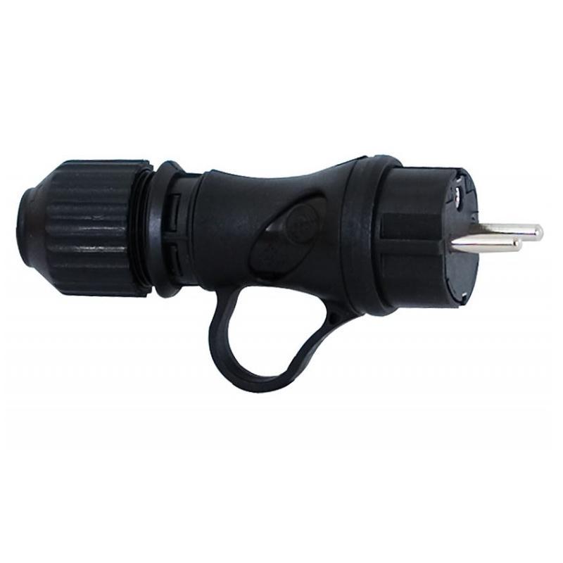 Wtyczka gumowa z uchwytem IP44 250V - F-Elektro