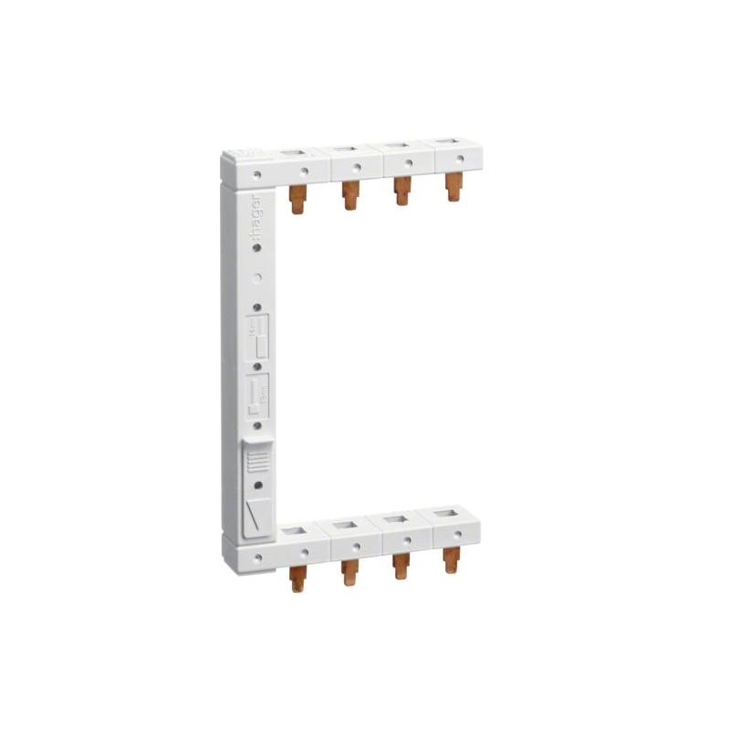 Szyna grzebieniowa pionowa 4P do RCCB, 2-rzędowa, lewa, KCF663L