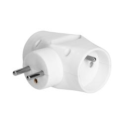 Rozgałęźnik 2x2P+Z, 1x2P/II, biały OR-AE-13221 Orno