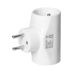 Rozgałęźnik 2x2P+Z, 1x2P/II, biały OR-AE-13221 Orno