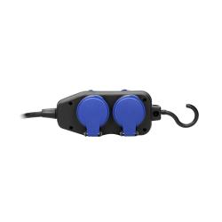 Przedłużacz warsztatowy IP44 4x(2+2) 2P+Z przewód gumowy OR-AE-13160/5M Orno