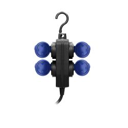 Przedłużacz warsztatowy IP44 4x(2+2) 2P+Z przewód gumowy OR-AE-13160/5M Orno