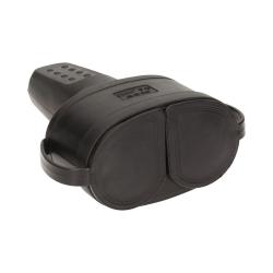 Bryzgoszczelne, podwójne gniazdo gumowe 2P+Z, IP44 OR-AE-13117 Orno