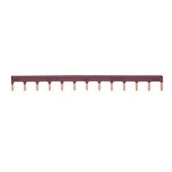 Szyna grzebieniowa kołkowa 1P, 10 mm2, 13M, powłoka brązowa, KB163P Hager Polo