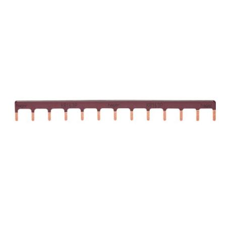 Szyna grzebieniowa kołkowa 1P, 10 mm2, 13M, powłoka brązowa, KB163P Hager Polo