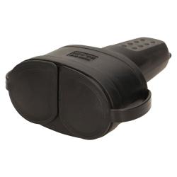 Bryzgoszczelne, podwójne gniazdo gumowe 2P+Z, IP44 OR-AE-13117(GS) schuko Orno