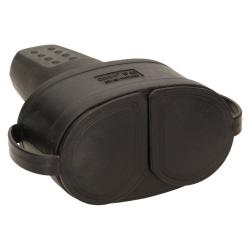 Bryzgoszczelne, podwójne gniazdo gumowe 2P+Z, IP44 OR-AE-13117(GS) schuko Orno