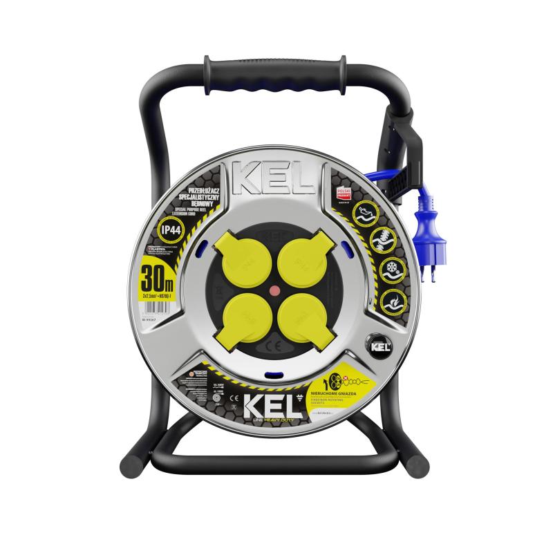 Przedłużacz bębnowy  HEAVY LINE 30M 3x2,5 H07BQ-F