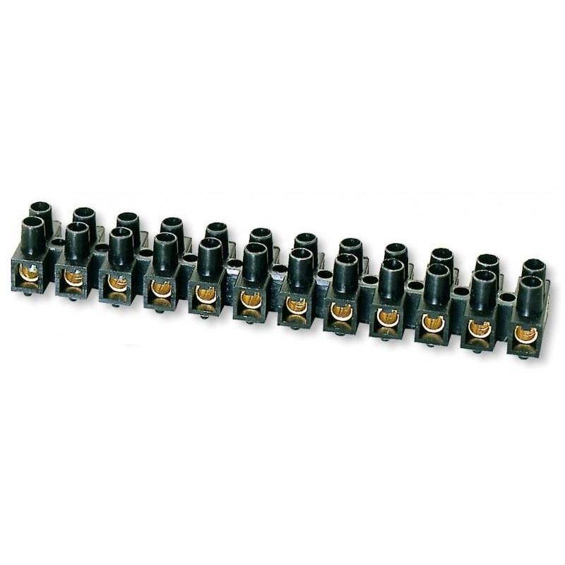 Listwa zaciskowa czarna 12 torowa - 6mm2 (LTA12-6.0d)