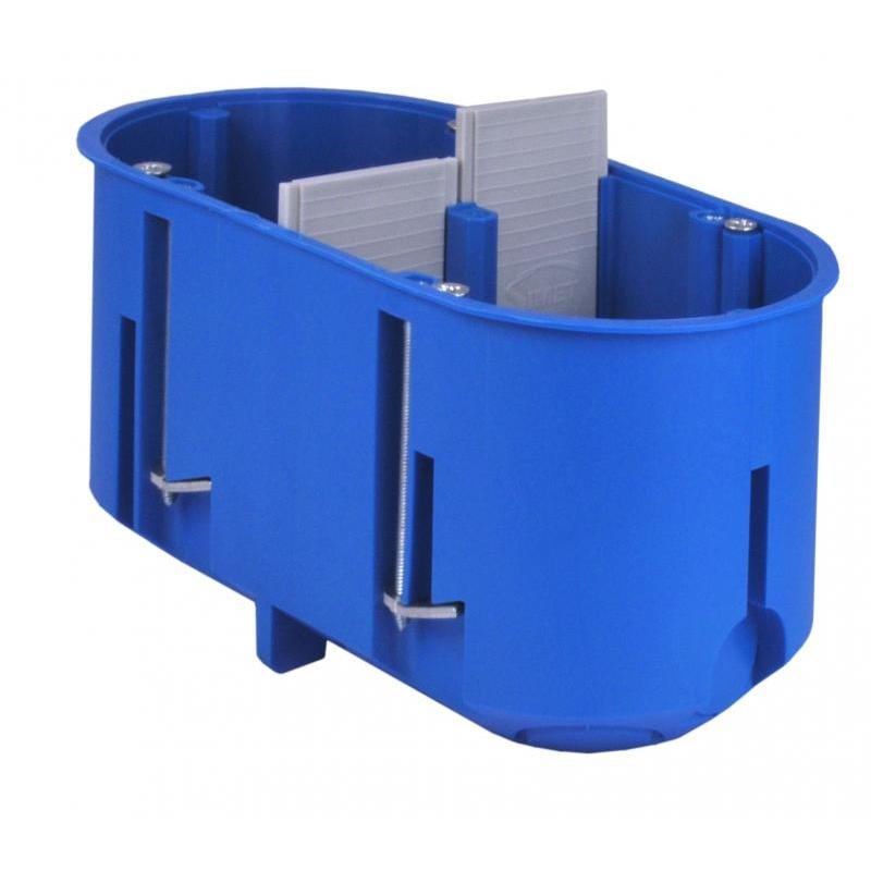 Puszka do płyt gipsowych - dwupolowa 2x60, głęboka - P2x60D