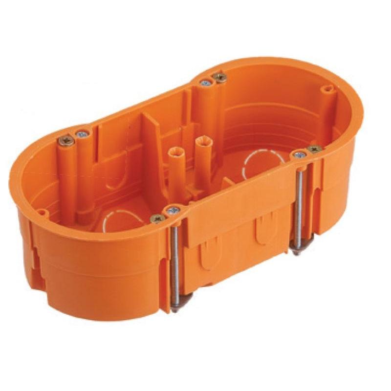 Puszka do płyt gipsowych podwójna z wkrętami - A.0010P