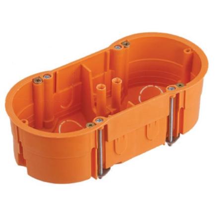 Puszka do płyt gipsowych podwójna z wkrętami - A.0010P