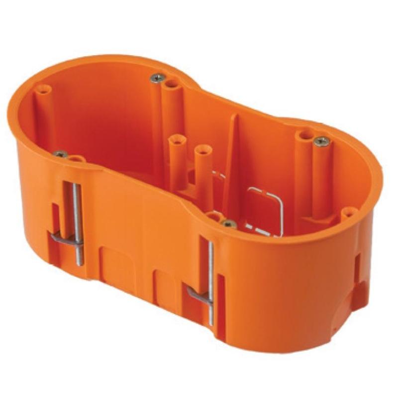 Puszka do płyt gipsowych podwójna z wkrętami, głęboka - A.0010PG