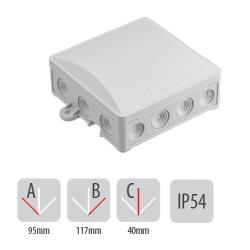 Puszka natynkowa hermetyczna klik 90x90x40 - A.0064 Pawbol