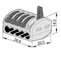 Złączka otwierana 5x0,75-4mm - OVO2,5-5 - Tracon Tracon Electric