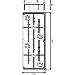 Puszka podtynkowa Pp/t 10 (400 x 156 x 66) Elektro-Plast Opatówek