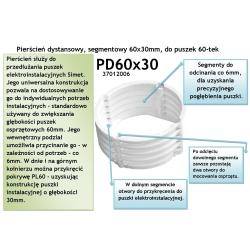 Pierścień dystansowy do puszek PK60 - segmentowy Simet