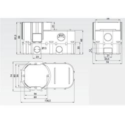 Puszka podtynkowa 60 głęboka, łączeniowa do elektroniki - A.0083 Pawbol