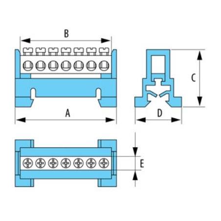 Listwa zaciskowa ochronna LZ 16mm2