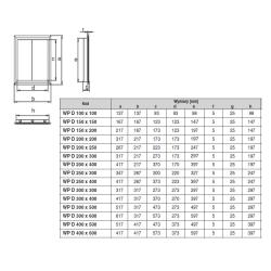 Drzwiczki rewizyjne WP D 400x600