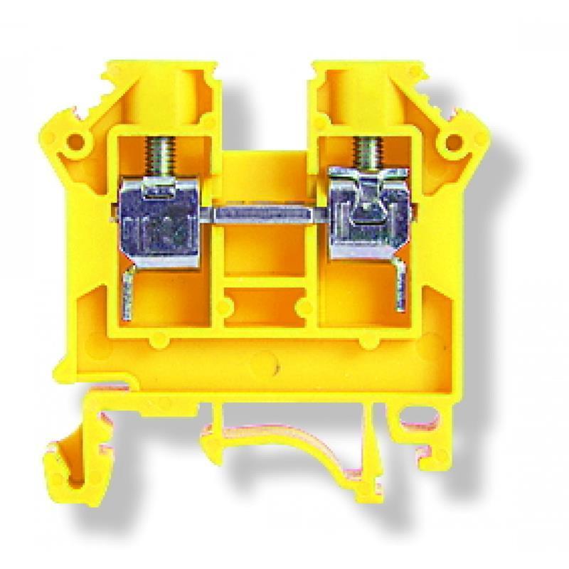 Złączka szynowa gwintowa ZSG1-6.0N żółty