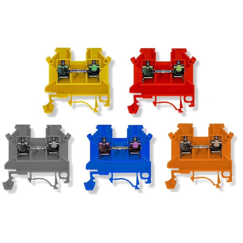 Złączka szynowa gwintowa ZSG1-10.0N pomarańczowy