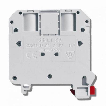 Złączka szynowa gwintowa ZSG1-16.0N szary