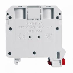 Złączka szynowa gwintowa ZSG1-35.0N szary