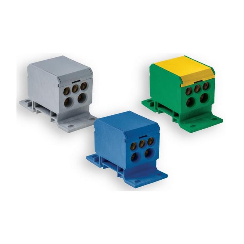 Blok rozdzielczy 2x2,5-50mm2 / 3x2,5-25mm2 / 2x2,5-35mm2 żółto - zielony