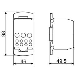 Złączka odgałęźna otwierana na szynę FLSO8X25 Pawbol