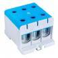 Złączka kompaktowa na szynę i płytę montażową, niebieska 16-95mm2 FLEAL-95/3K