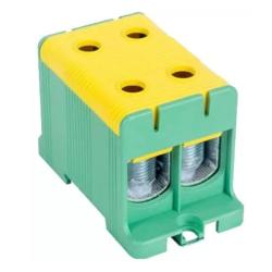 Złączka kompaktowa na szynę i płytę montażową, zielona 35-150 mm2 FLEAL-150/2ZS
