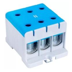 Złączka kompaktowa na szynę i płytę montażową, niebieska 35-150 mm2 FLEAL-150/3K