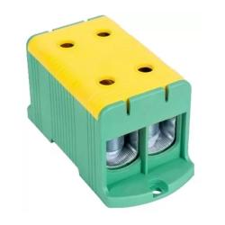 Złączka kompaktowa na szynę i płytę montażową, zielona 35-240mm2 FLEAL-240/2ZS
