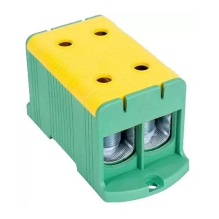 Złączka kompaktowa na szynę i płytę montażową, zielona 35-240mm2 FLEAL-240/2ZS